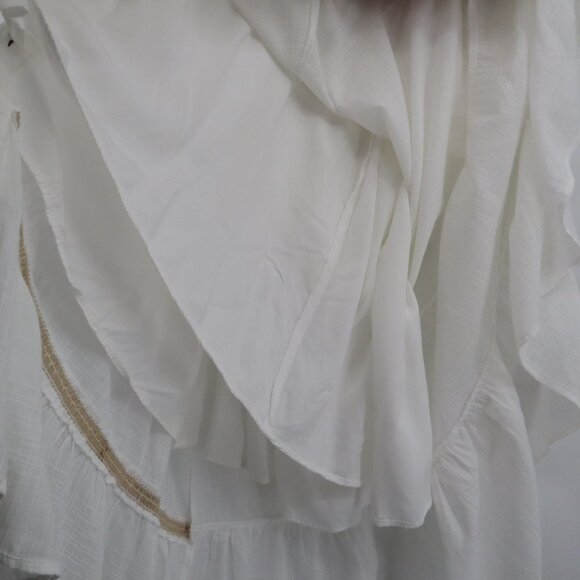 Miss Me Dress Women L White Boho Resort Beach Ethereal Prairie Romantic Feminine - Picture 5 of 16